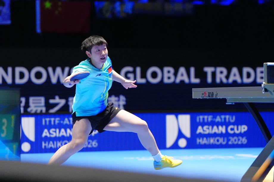 kaiyun-孙颖莎4-2蒯曼 晋级乒乓球亚洲杯女单决赛