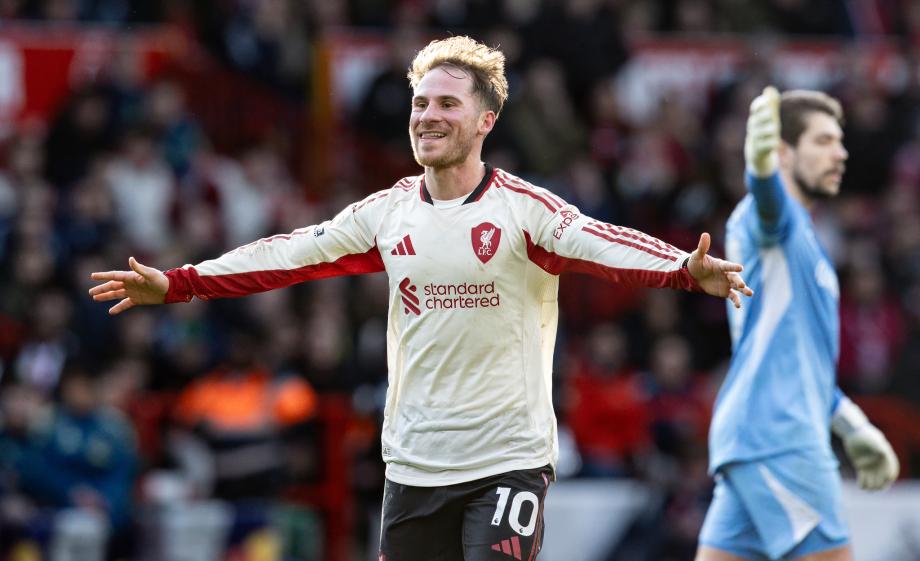 kaiyun-英超-麦卡利斯特读秒绝杀 利物浦1-0诺丁汉森林