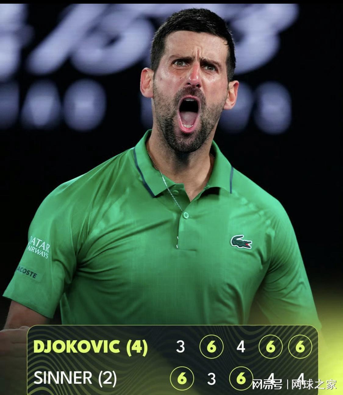 开云在线-德约创纪录11进澳网决赛，38岁天王用逆转定义不朽